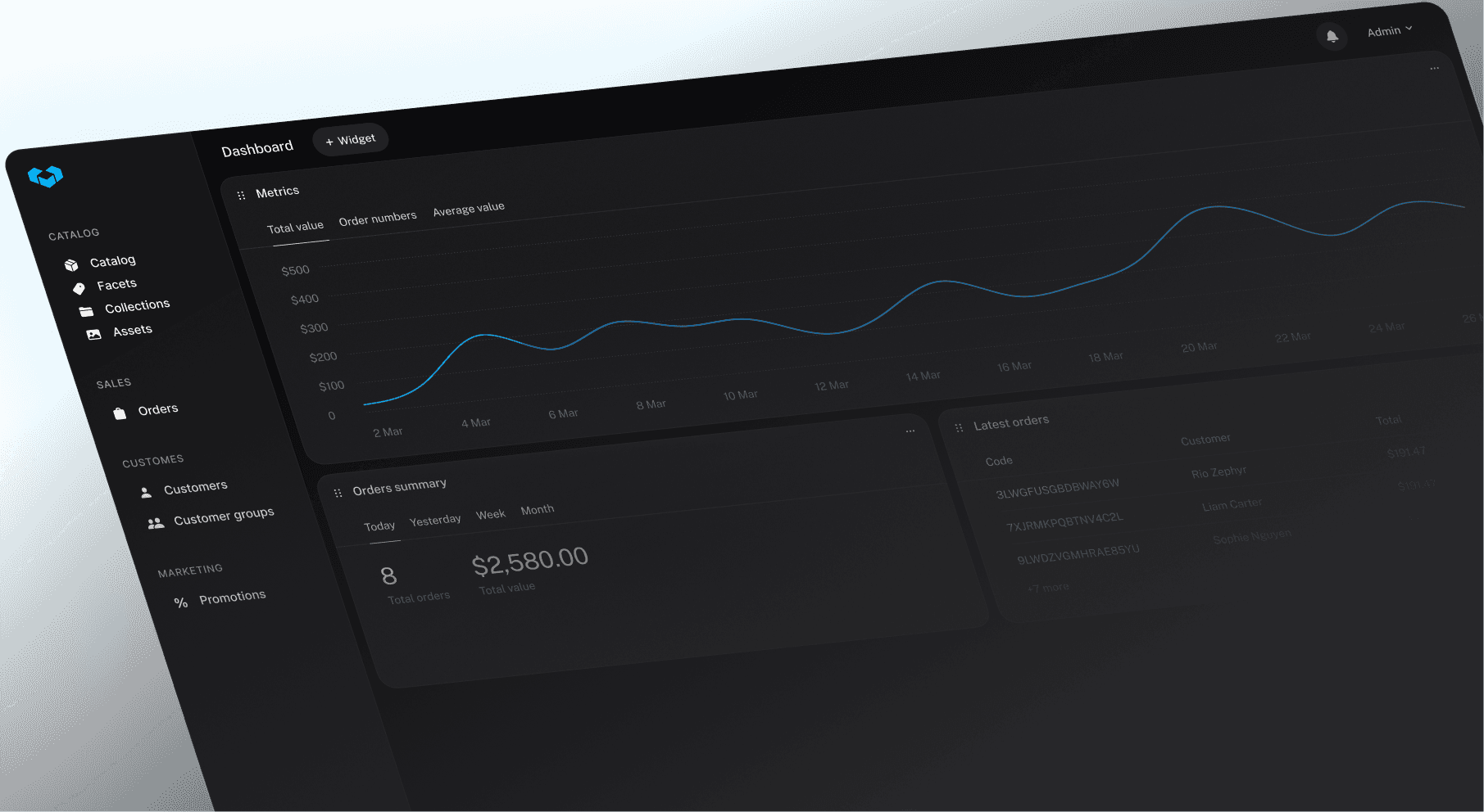 React Admin Dashboard