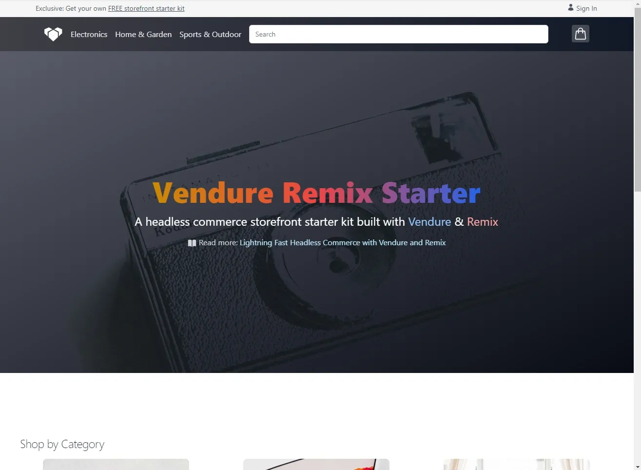 Remix Storefront