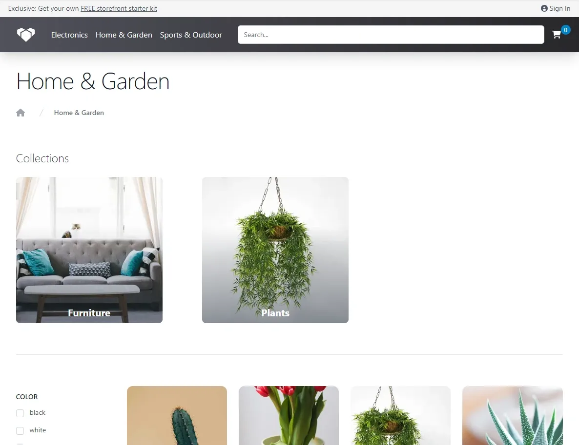 Angular Storefront