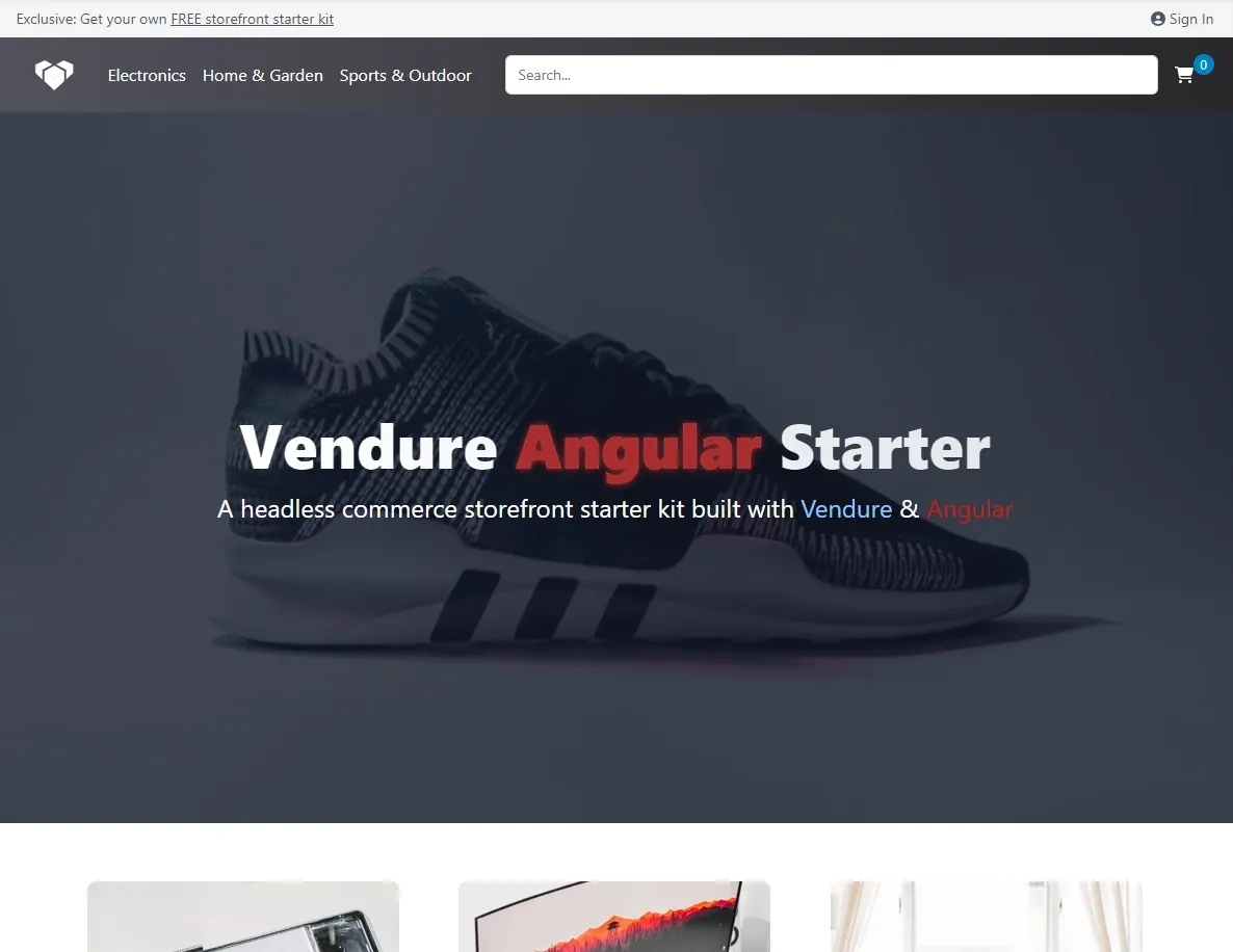 Angular Storefront