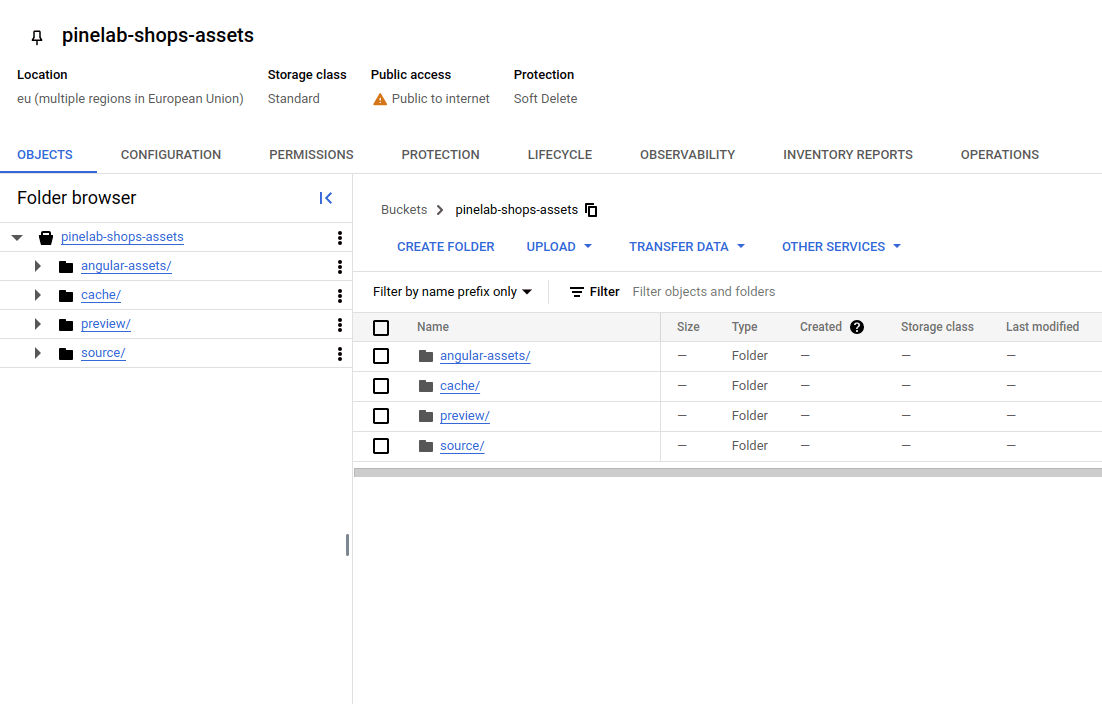 Google Storage Assets