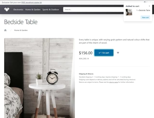 Angular Storefront