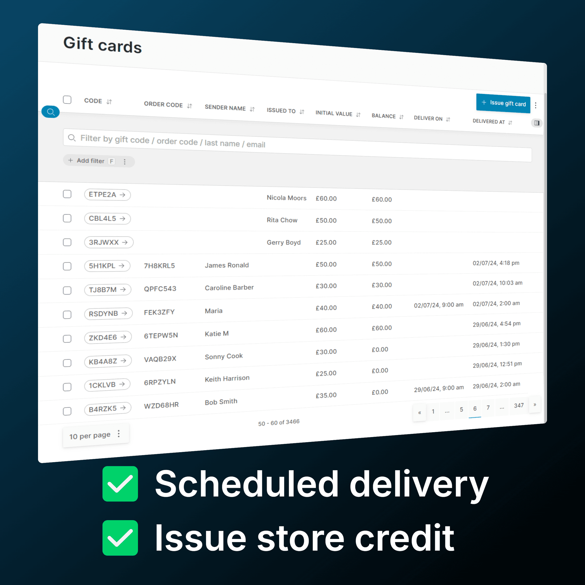Vendure Gift Card Plugin