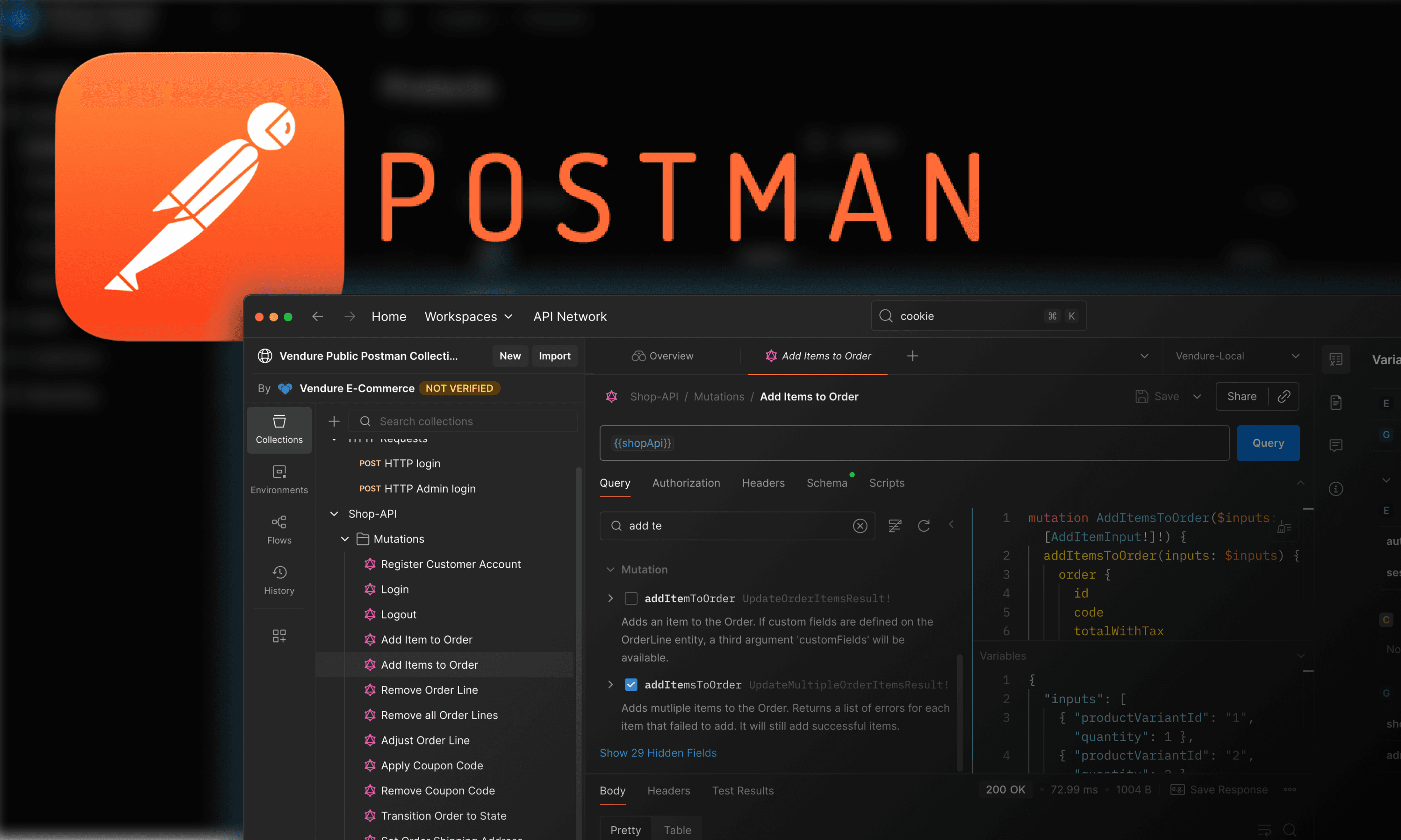 Exploring Vendure APIs Through Preconfigured Postman Collections